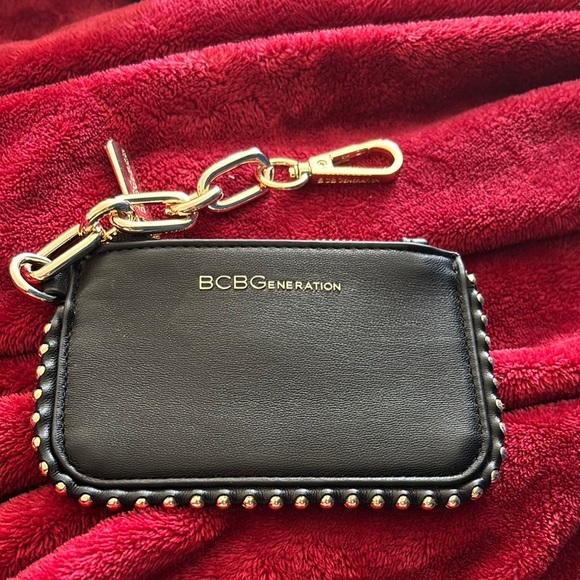 BCBGeneration Black Studded Keychain Wallet - Picture 3 of 11